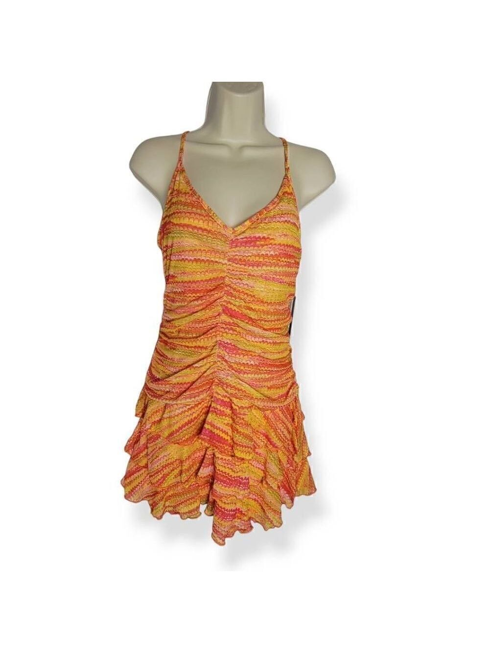 Wild Fable Sleeveless Ruched Tiered Dress XL Jrs.